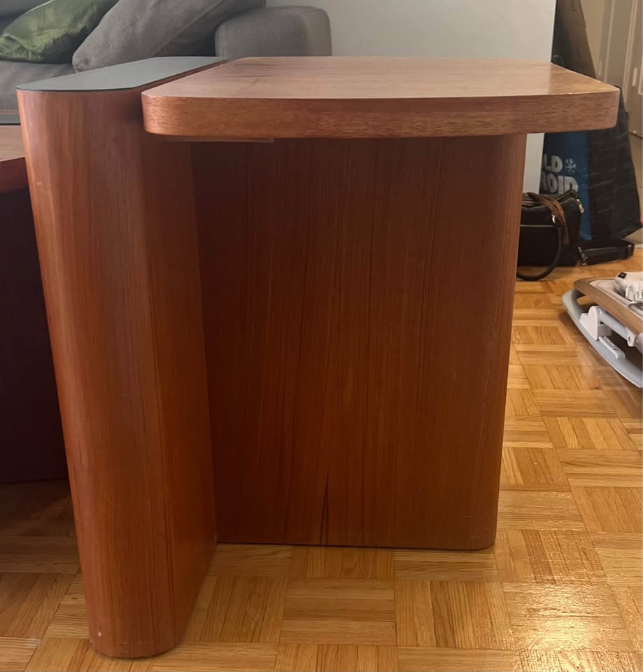 Solid Teak Coffee Table & 2 Side Tables - photo 3