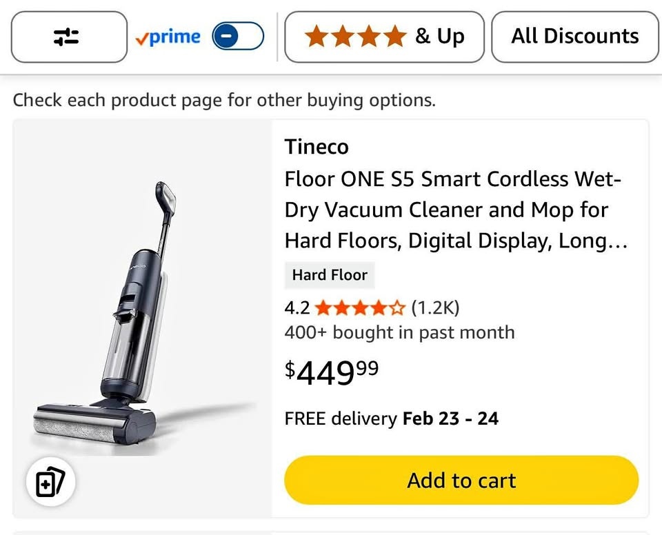 Tineco Floor Washer - S5 Series Smart Cordless