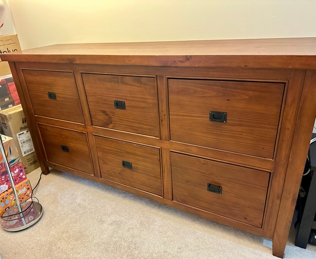 Large Solid Wood Dresser