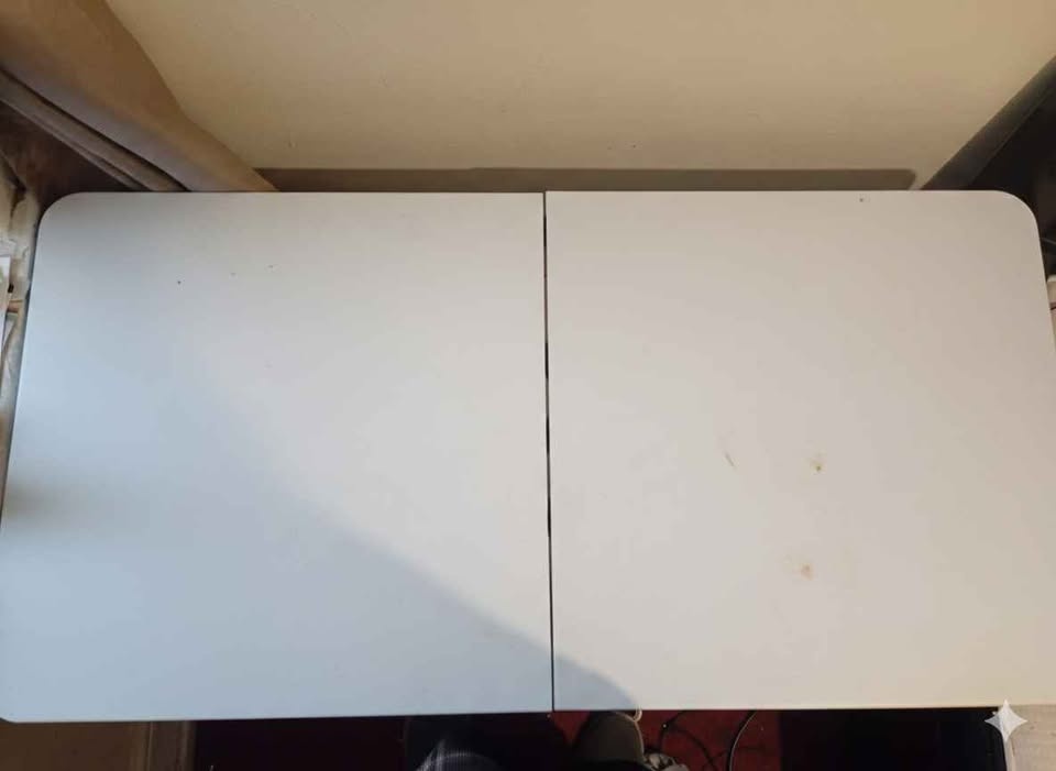 46" x 22" White Foldable Table - Perfect Desk - Great Deal - photo 2