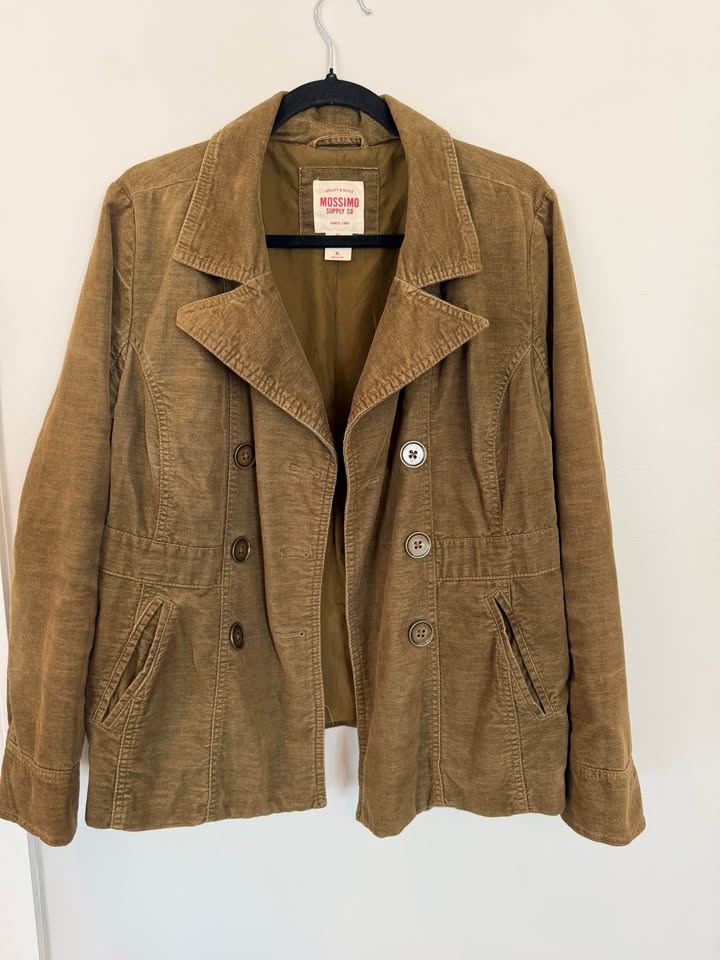 Like New Women’s XL Brown Cotton Corduroy Jacket - photo 5