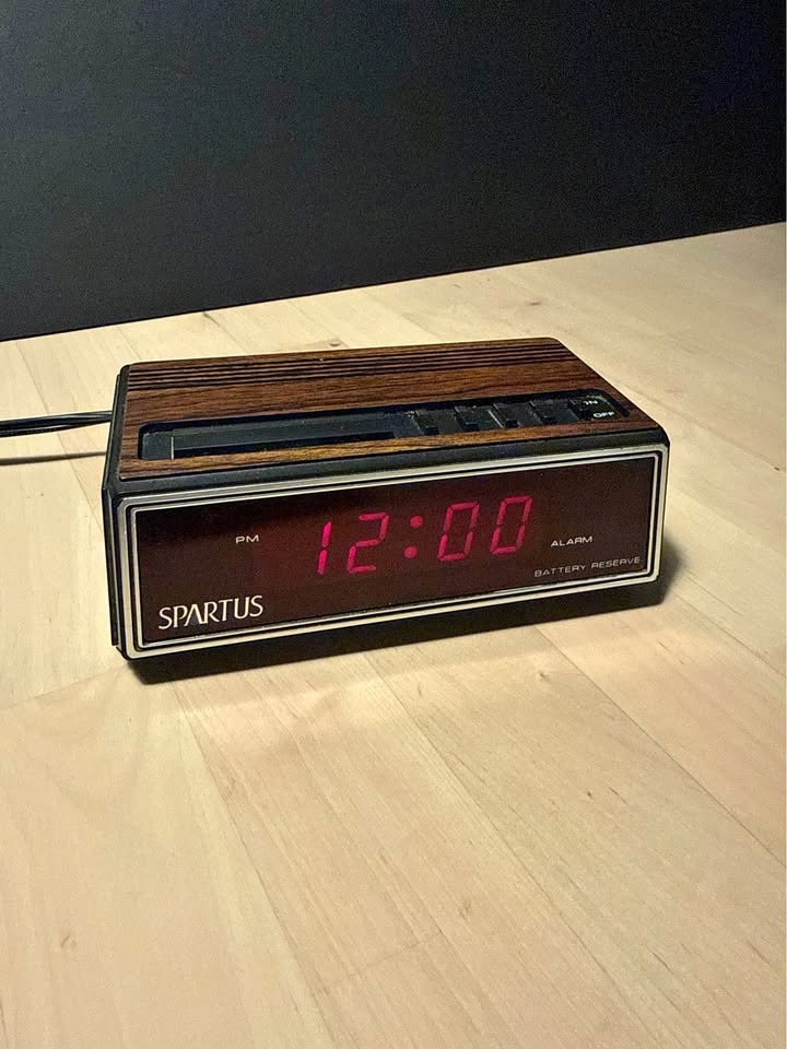 Vintage digital alarm clock