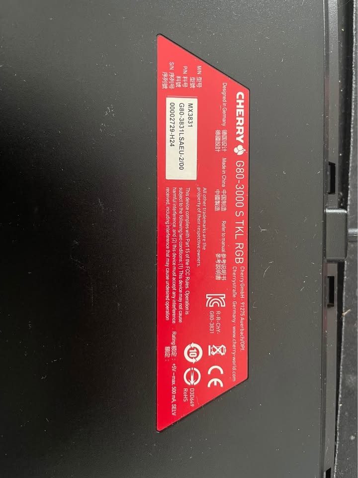 CHERRY G80-3000 S TKL RGB Mechanical Keyboard - photo 2