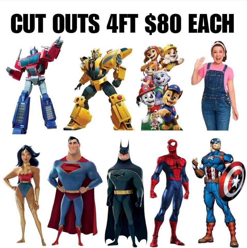 Party Cut Out Characters