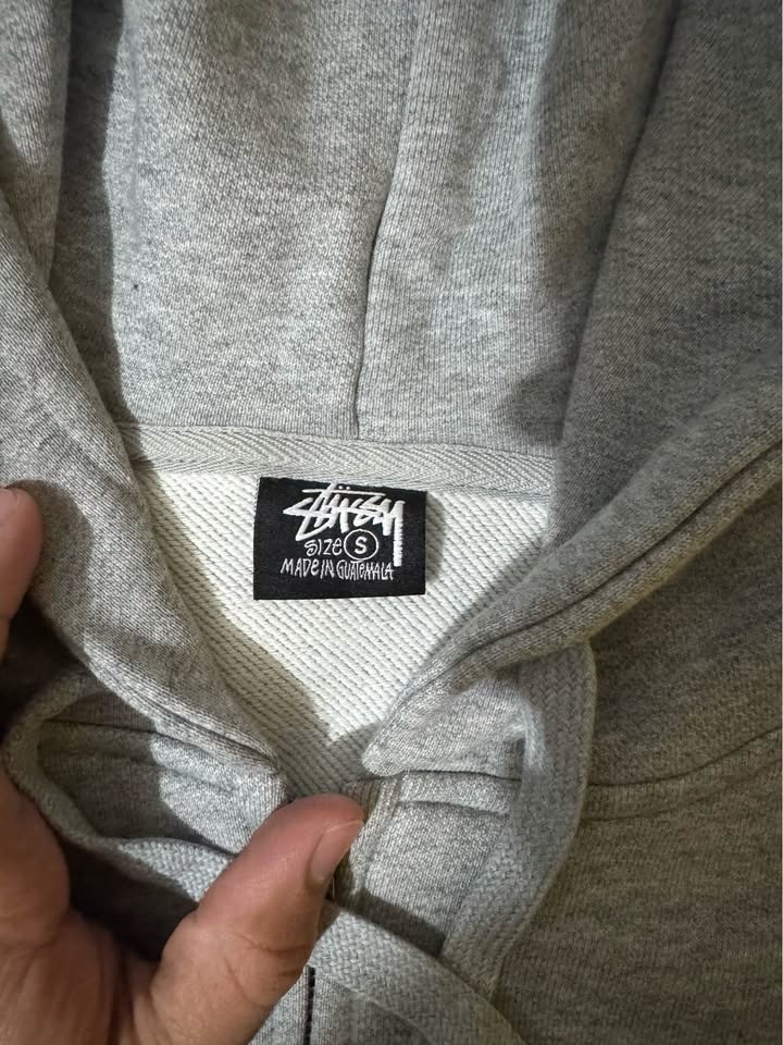 Stussy Grey Zipper Hoodie - photo 3