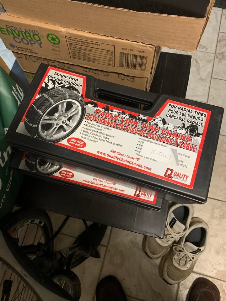 Tire Chains for Honda Civic & Nissan X-Trail