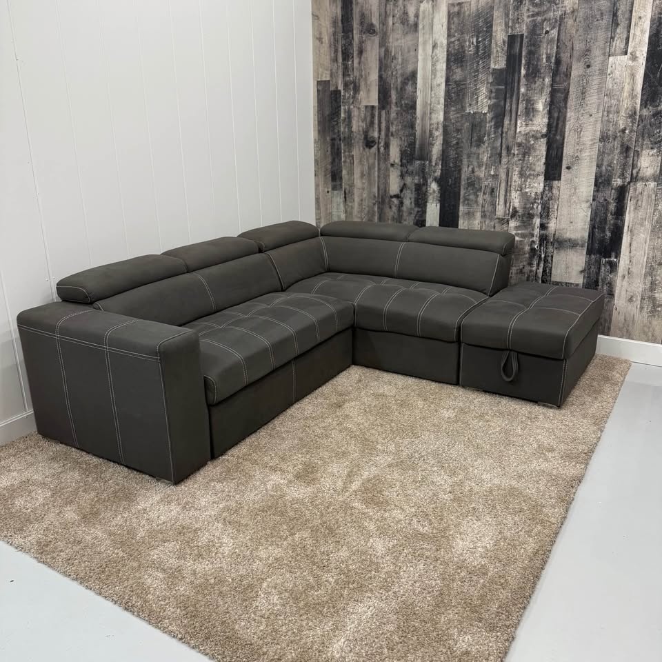 Drake Sleeper Sectional with Storage Ottoman - photo 3