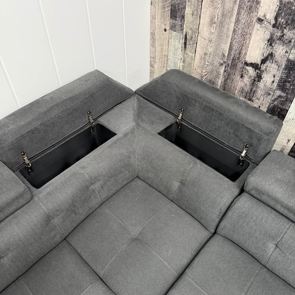Sleeper Storage Sectional with Adjustable Headrests - photo 4