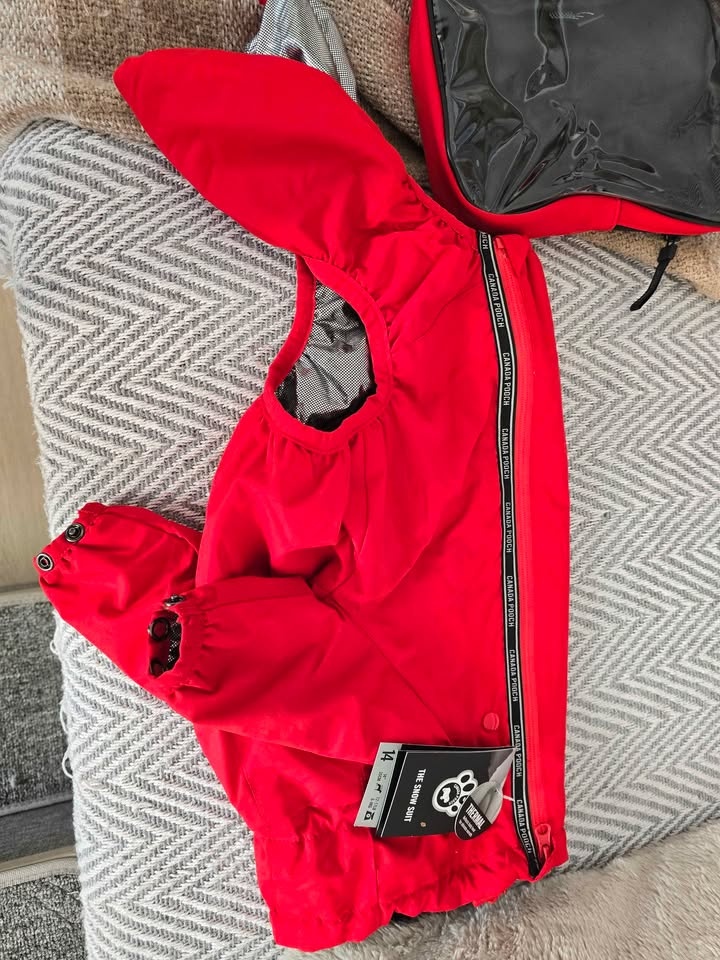 Canada Pooch Winter Dog Snow Suit & Boots - Red - photo 2