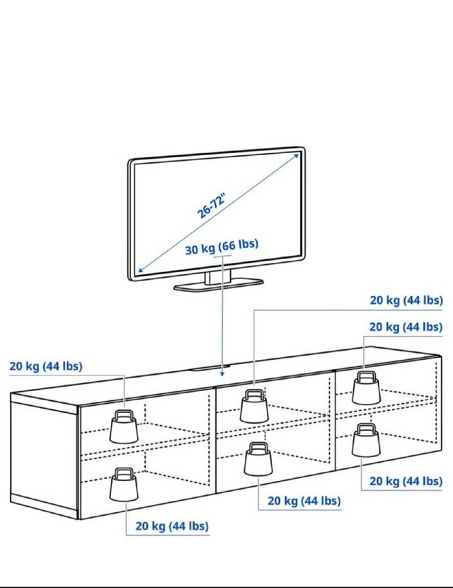 IKEA Besta white TV unit - photo 5