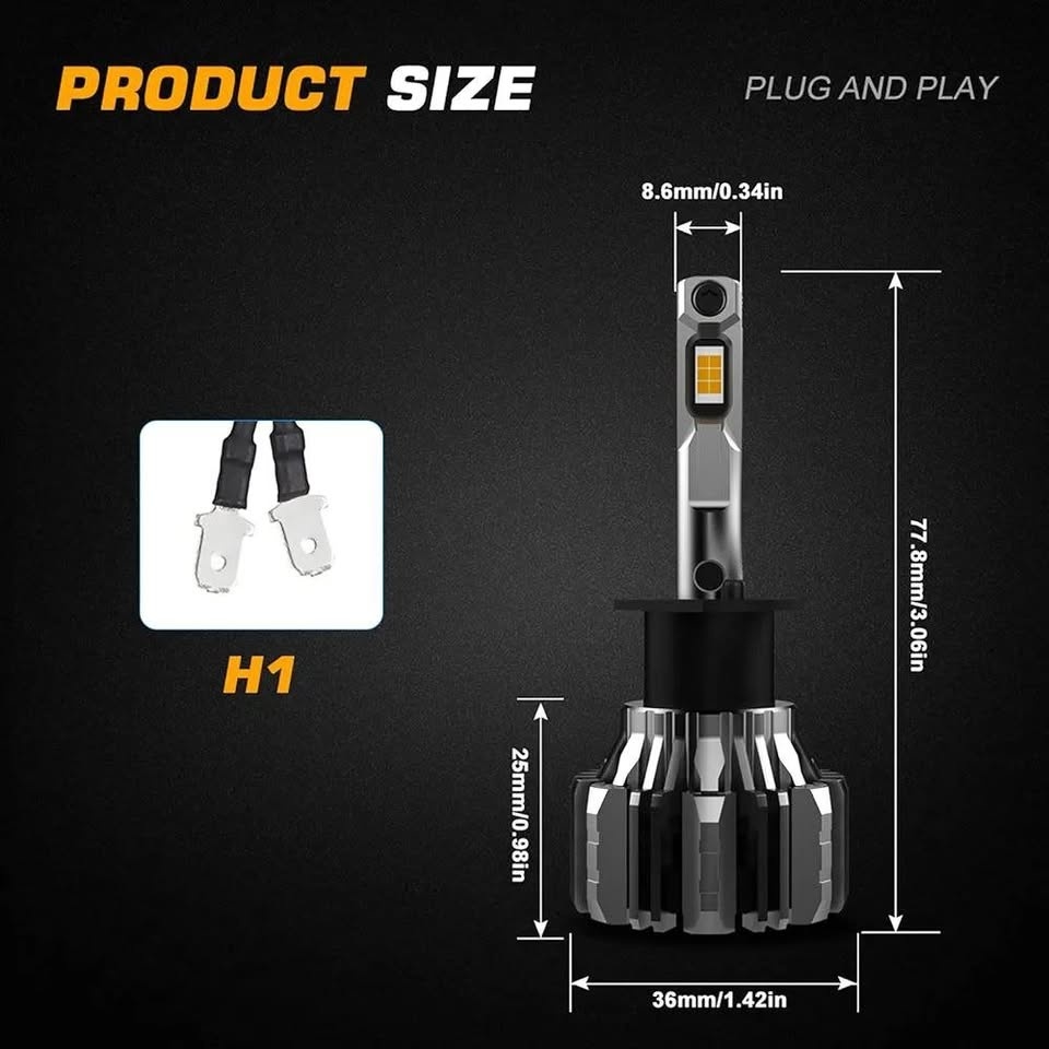 Zeroom LED Headlight Bulbs H1/H4/H11 - Ultra Bright 6500K - photo 5