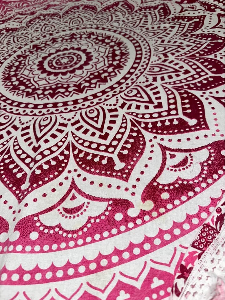 Round Fringed Mandela Tapestry - photo 3