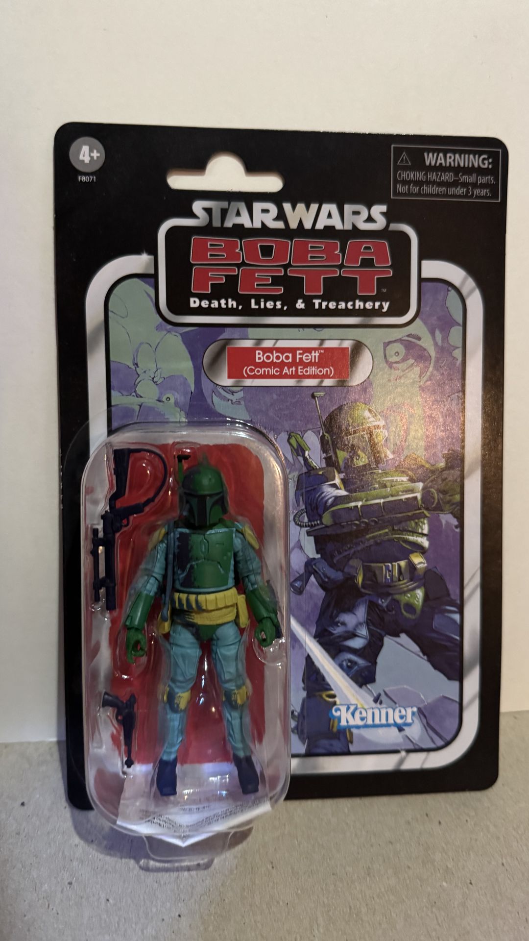 Hasbro Star Wars Vintage Collection Boba Fett 3.75in Comic Art F