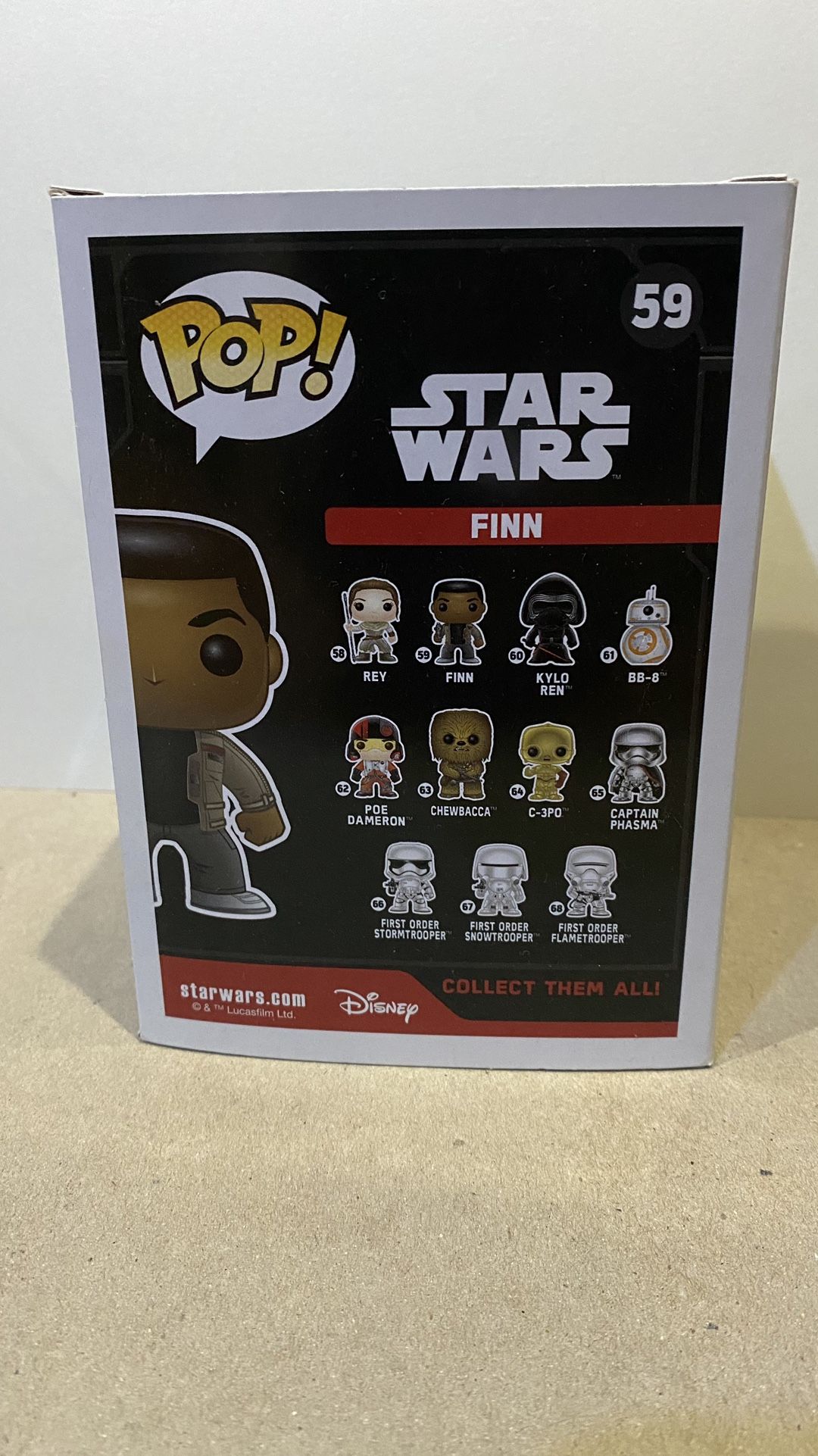 Funko Pop! Star Wars Finn with Blaster #59 Vinyl Figure Toy - photo 3