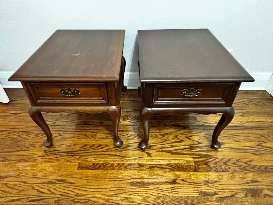Solid Cherry End Tables (Pair)