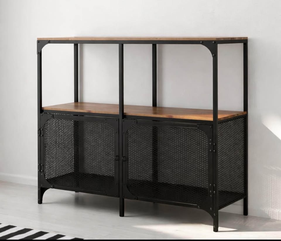 Shelving unit, black, 100x95 cm - photo 2