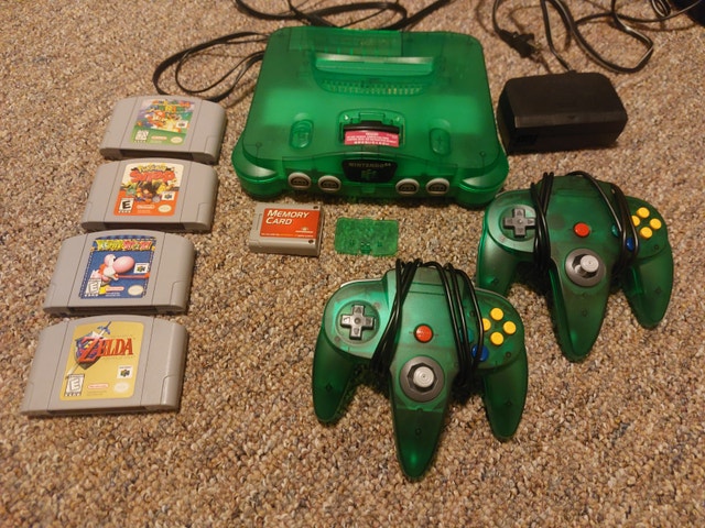 Jungle Green N64 with Everything
