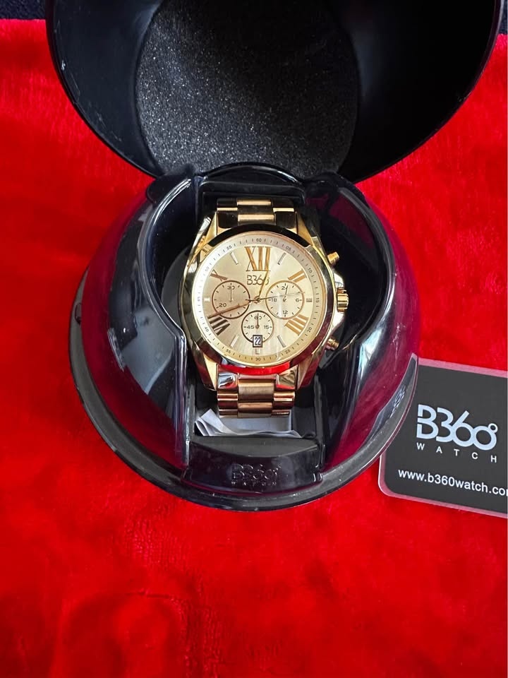 B360 Watch - Full Gold Chronograph with Roman Numerals (Complete - photo 2