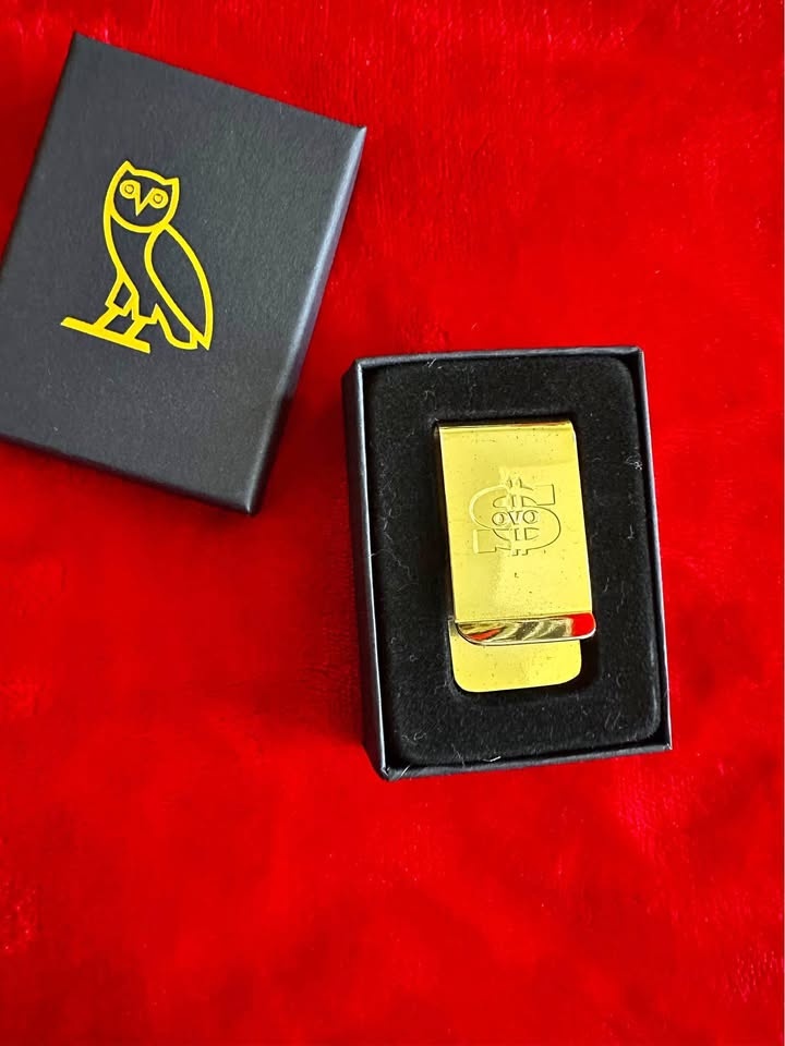 Rare OVO Gold Money Clip with Box