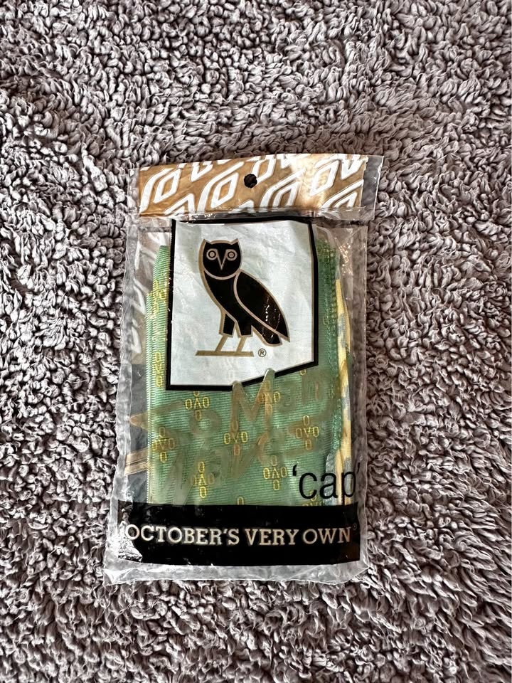OVO x So Many Waves Durag - Green/Gold Monogram