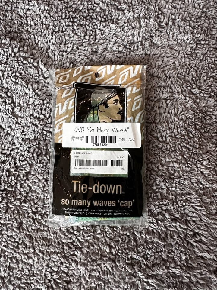 OVO x So Many Waves Durag - Green/Gold Monogram - photo 2