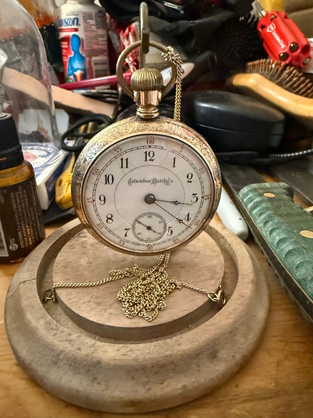 Columbus Watch Company Railway Pocket Watch - photo 2