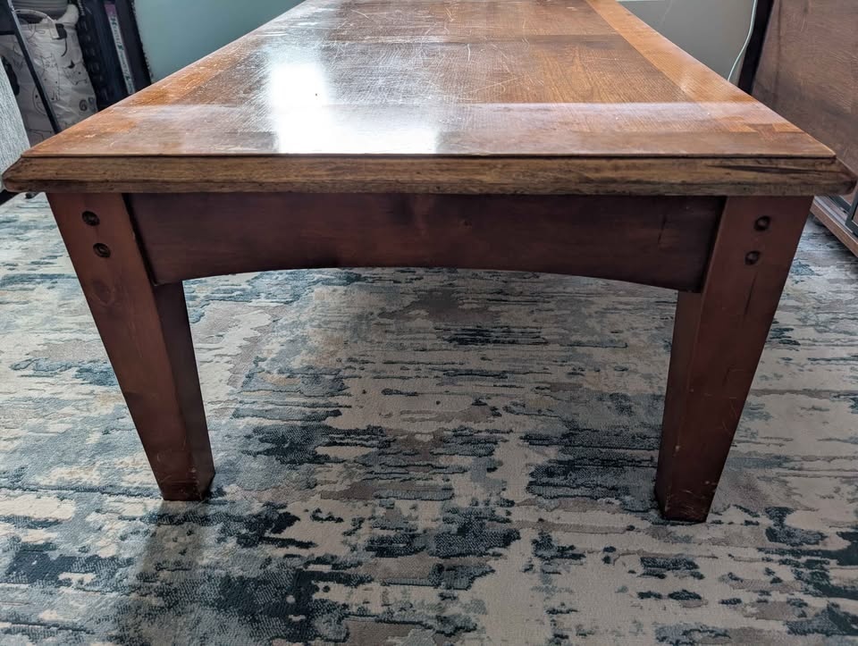 Large lift top coffee table - photo 2