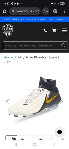 Men's Nike Phantom Luna II Elite FG Cleats FJ2572-100 Size 5.5