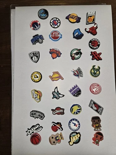 NBA Official Collection Shoe Charms Set - 34 Piece