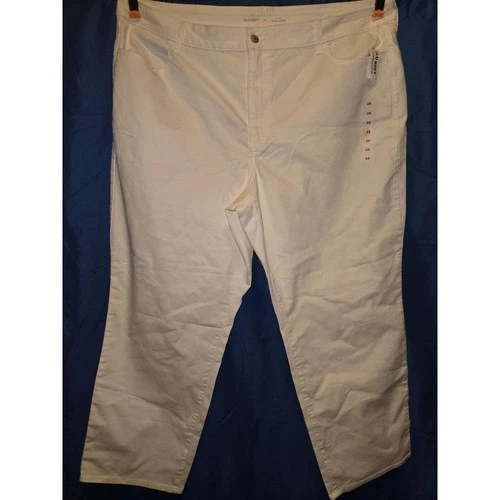 Old Navy Plus Size 26 Loose Leg White Denim