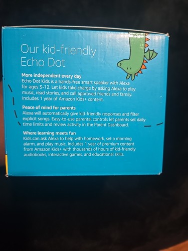 Amazon Echo Dot Kids Edition 5th Gen. Smart Speaker - Dragon - photo 4