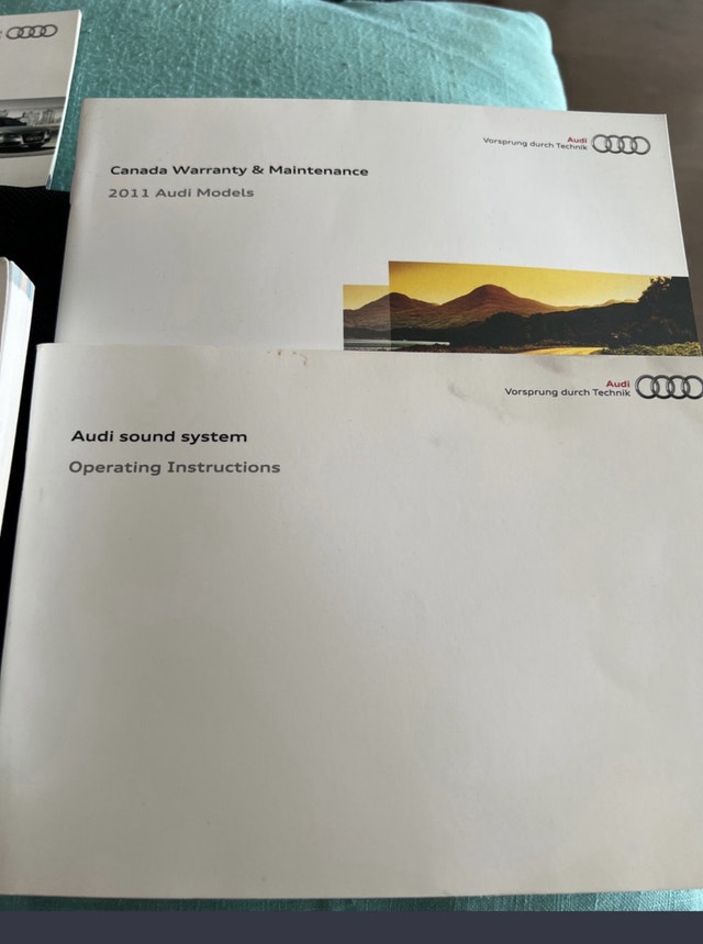 2011 AUDI A4 Owners Manual - photo 2