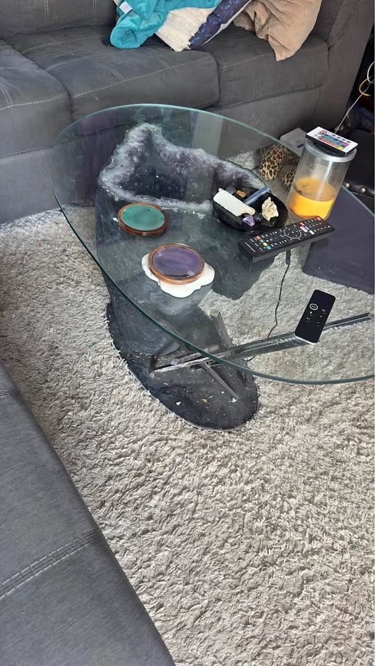Glen Mayo Sculptor Amethyst Coffee Table