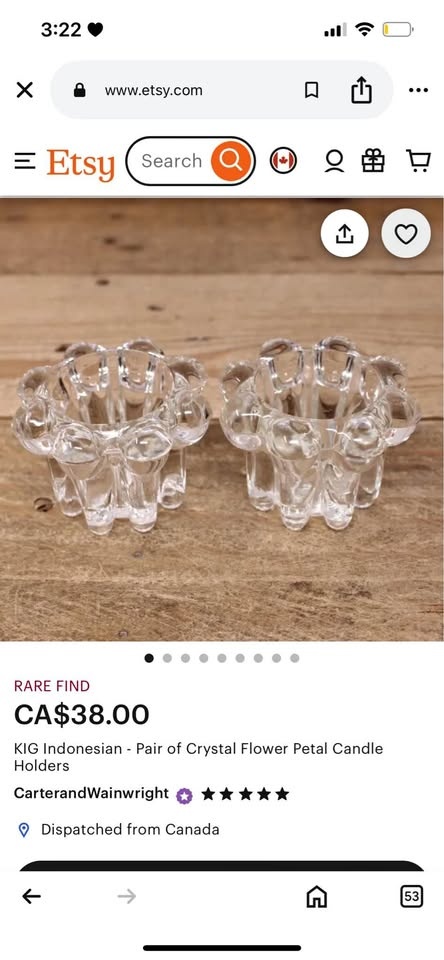Crystal Candle Holder