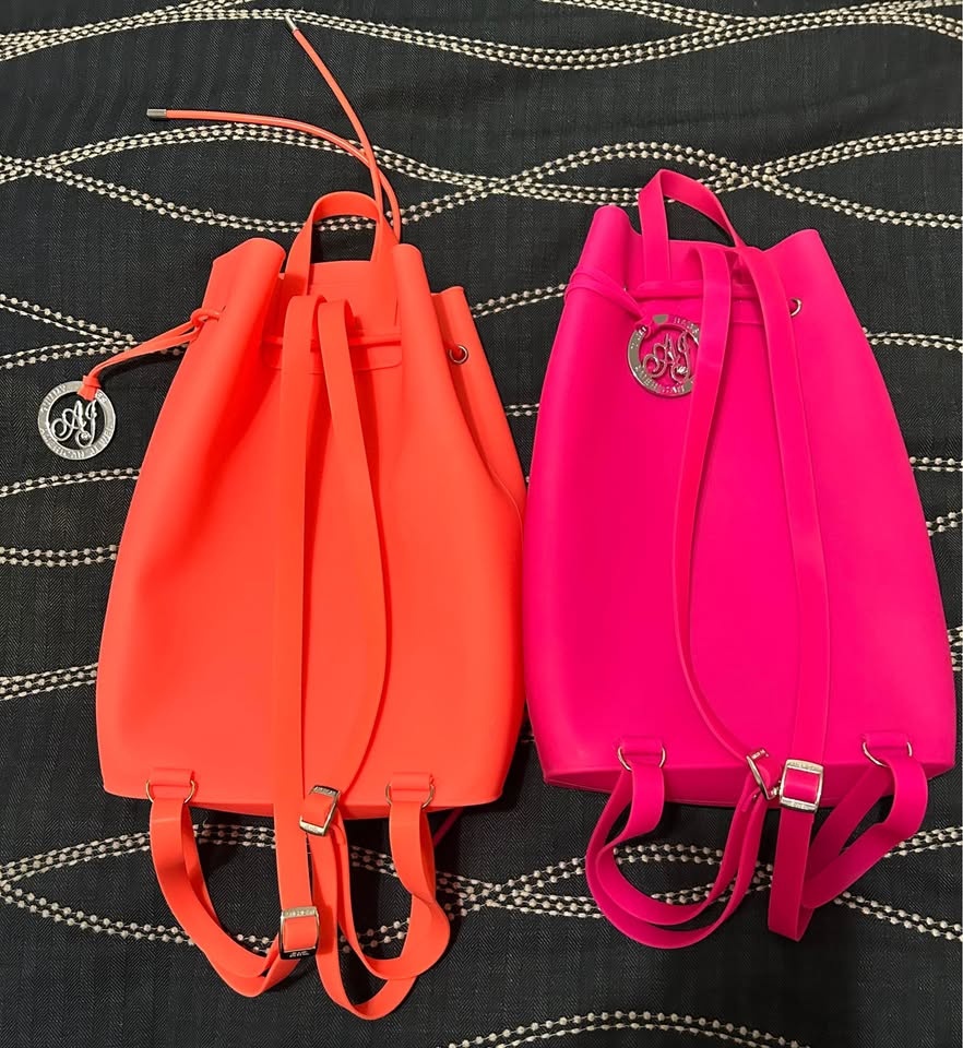 2 American Jewel Silicone Backpacks - Orange & Pink $25 Each - photo 2