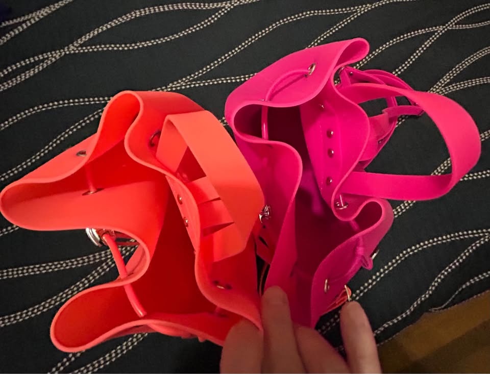 2 American Jewel Silicone Backpacks - Orange & Pink $25 Each - photo 4