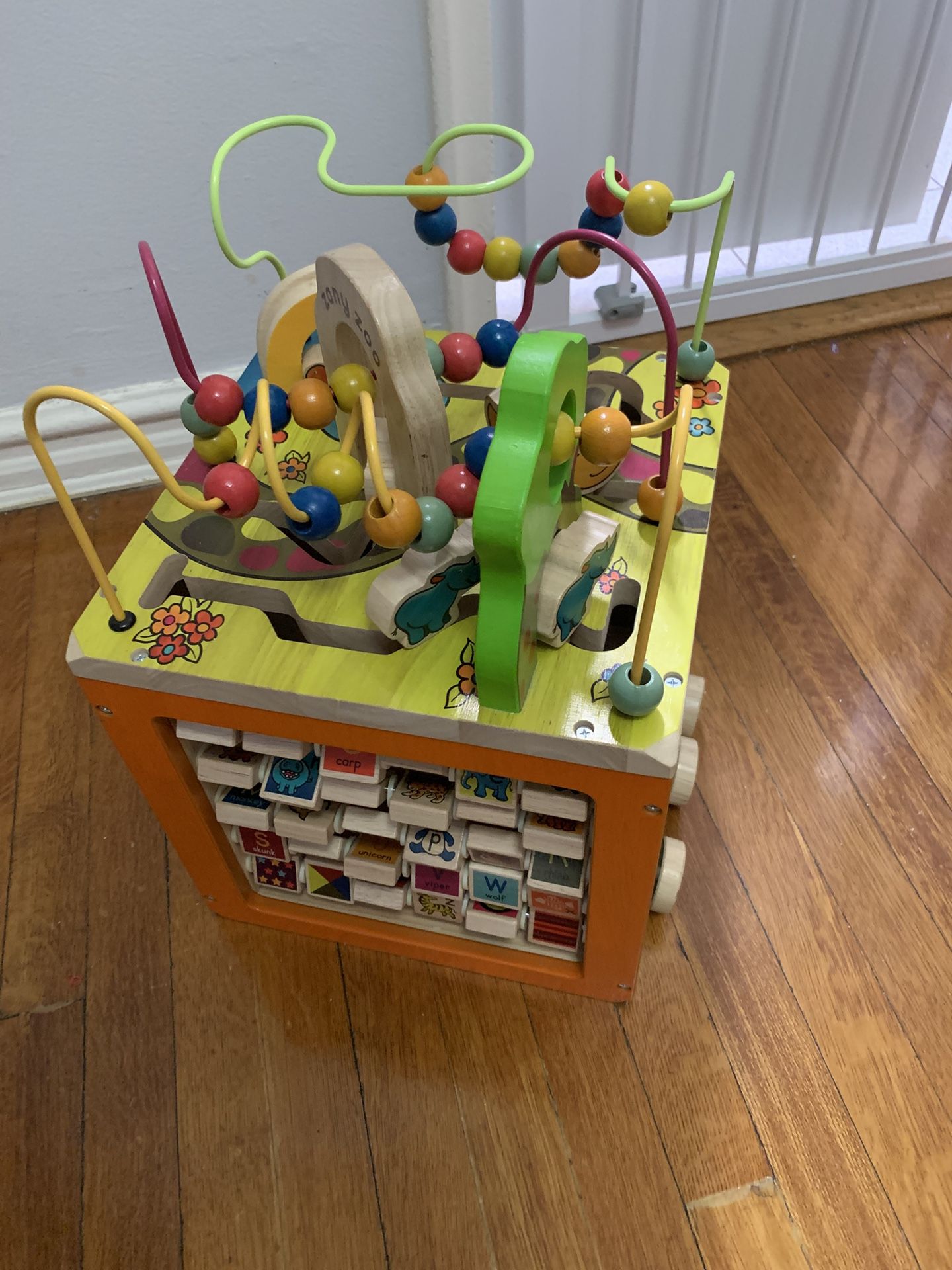 Zany Zoo Educational Wooden Activity Cube - photo 2
