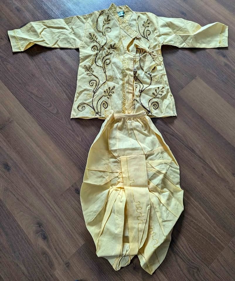 New 2 piece traditional kids kurta and dhoti set for Janmashtmi