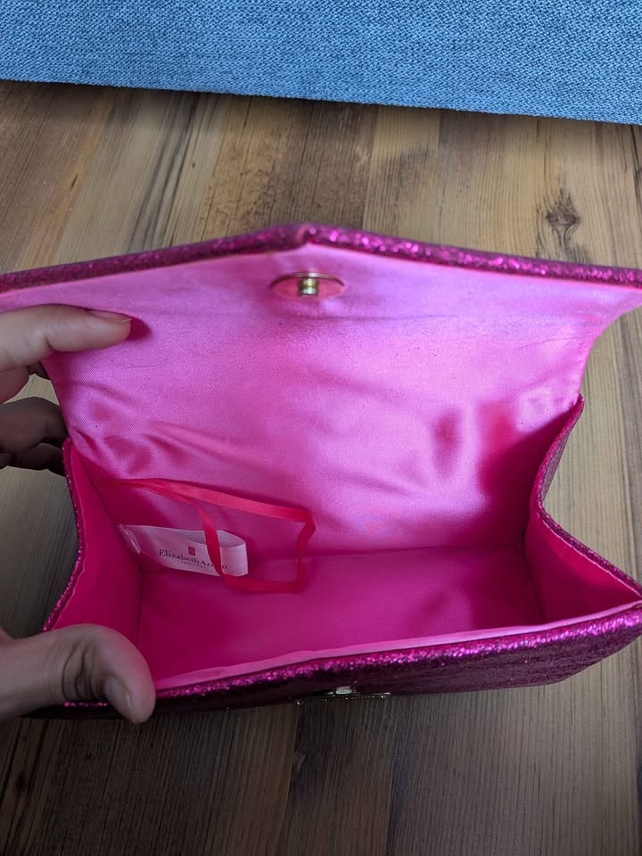Juicy Couture pink sparkly clutch Purse - photo 5