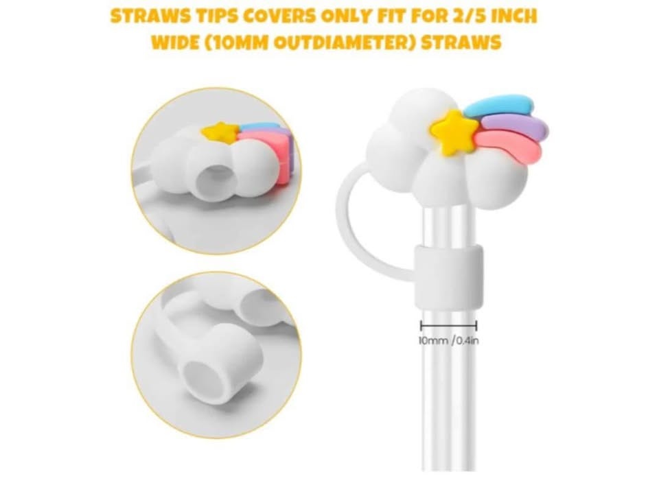 Cute Daisy Silicone Straw Cover for Stanley Cups - photo 4