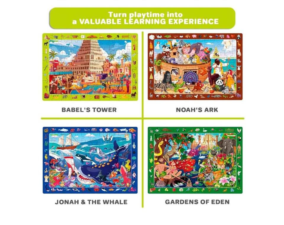 Set of 4 Bible Jigsaw Puzzles for Kids - photo 5