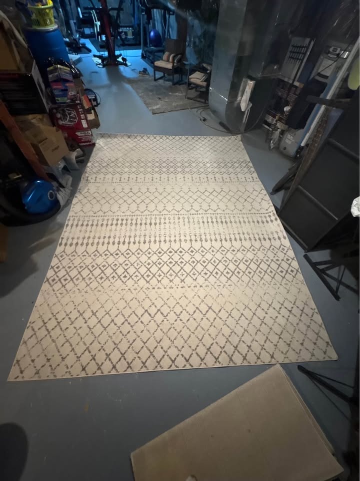Large Beige & Grey Area Rug - Moroccan Style | Delivery for fee - photo 2