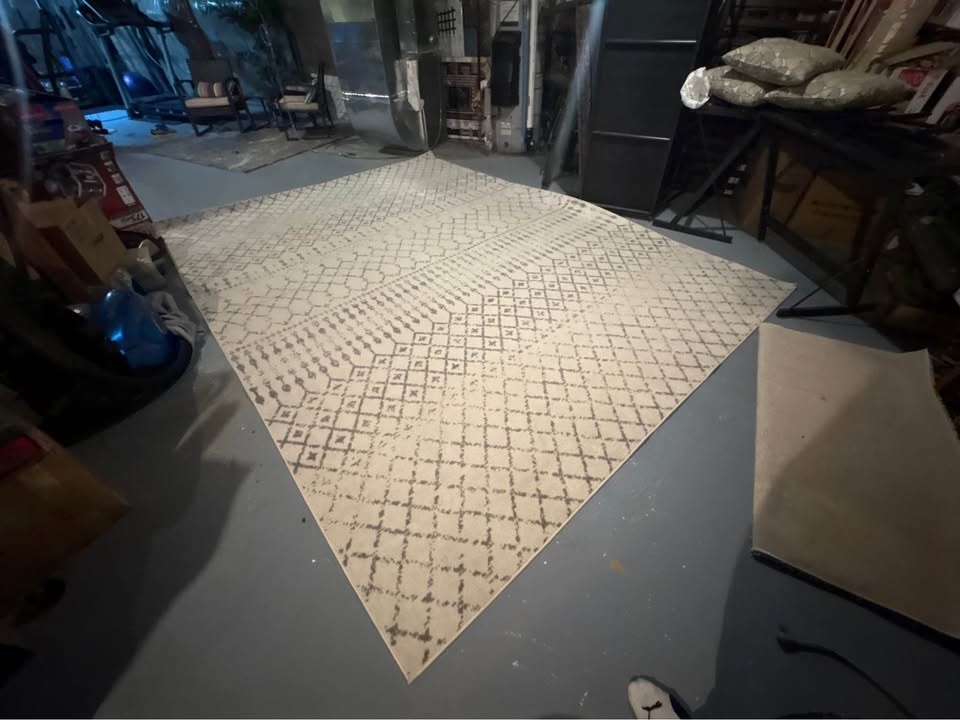 Large Beige & Grey Area Rug - Moroccan Style | Delivery for fee - photo 4