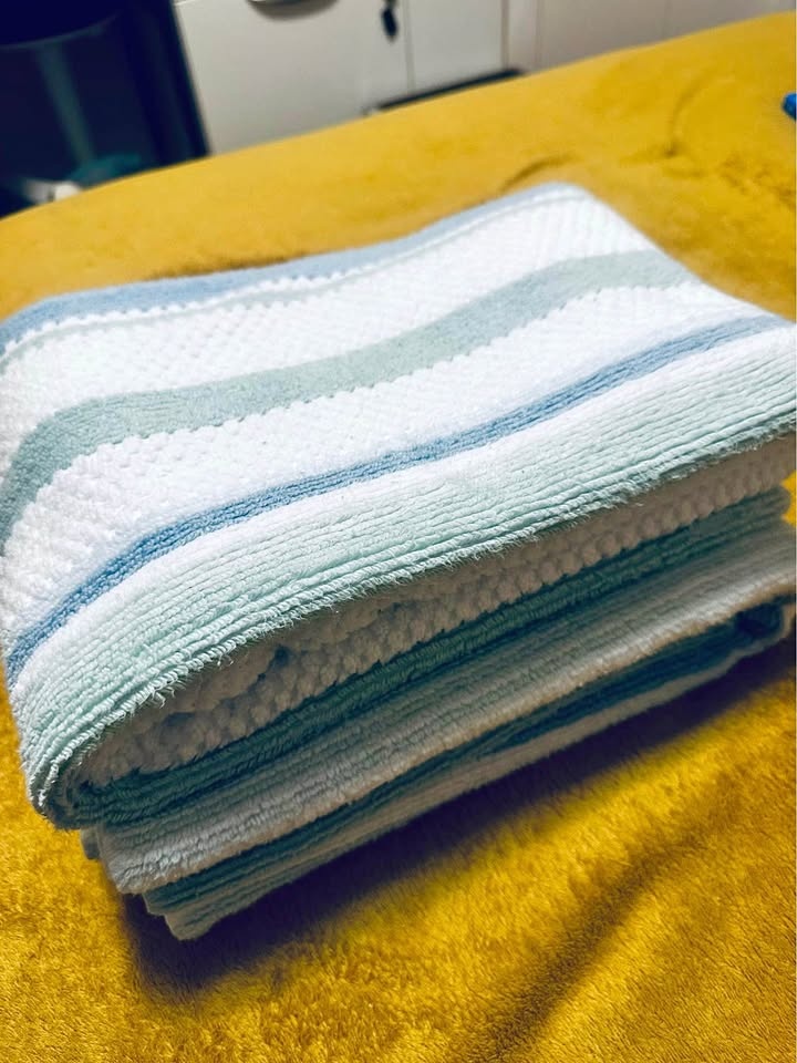 CARO Home 100% Cotton Towels – Set of 2 (Large Size)