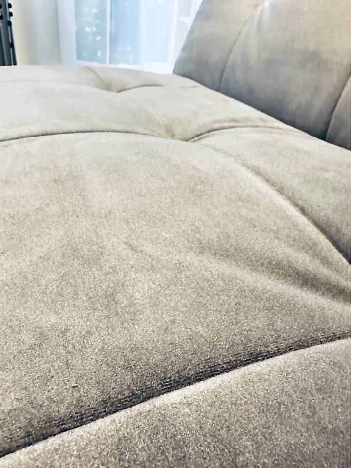 Grey Futon Sofa Bed – Steam Cleaned - photo 4