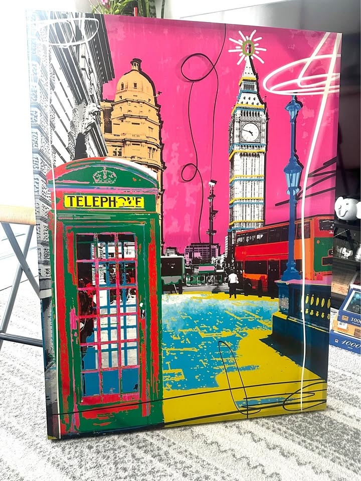 Pop Art London Scene Canvas Print