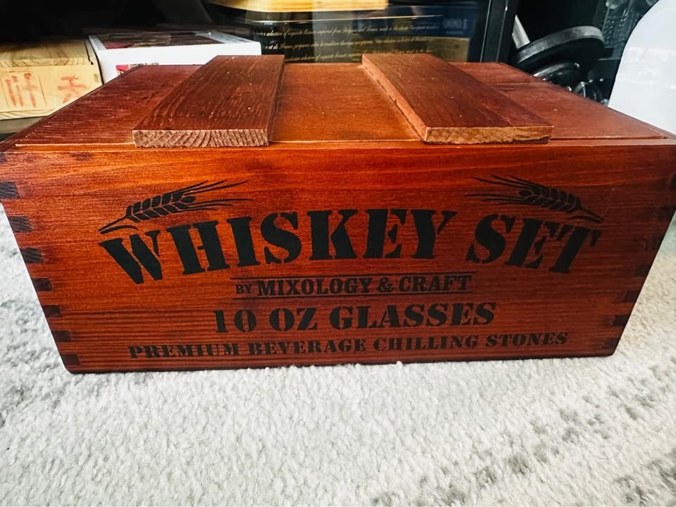 New Whiskey Set by Mixology & Craft – Wooden Box, Glasses & Chil - photo 2