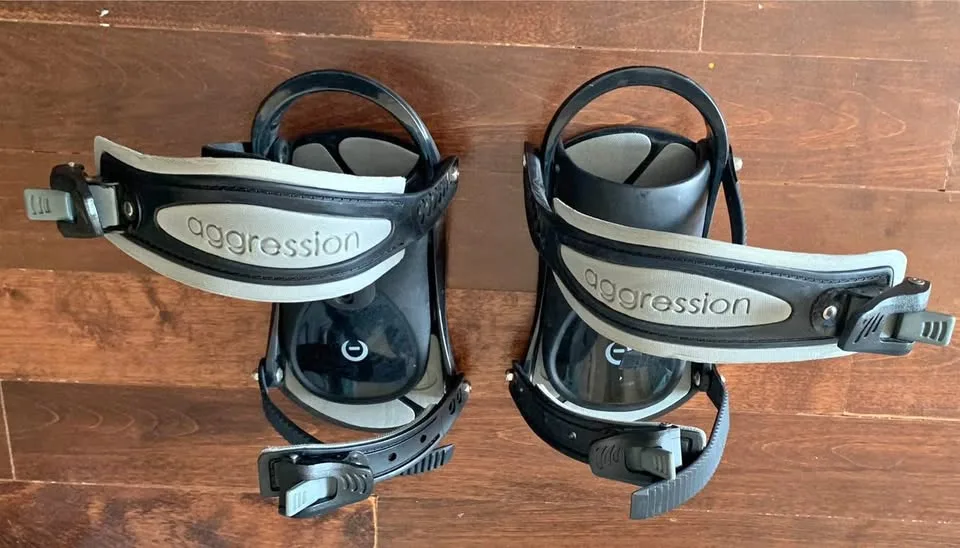 Adult large size aggression snowboard bindings thumbnail