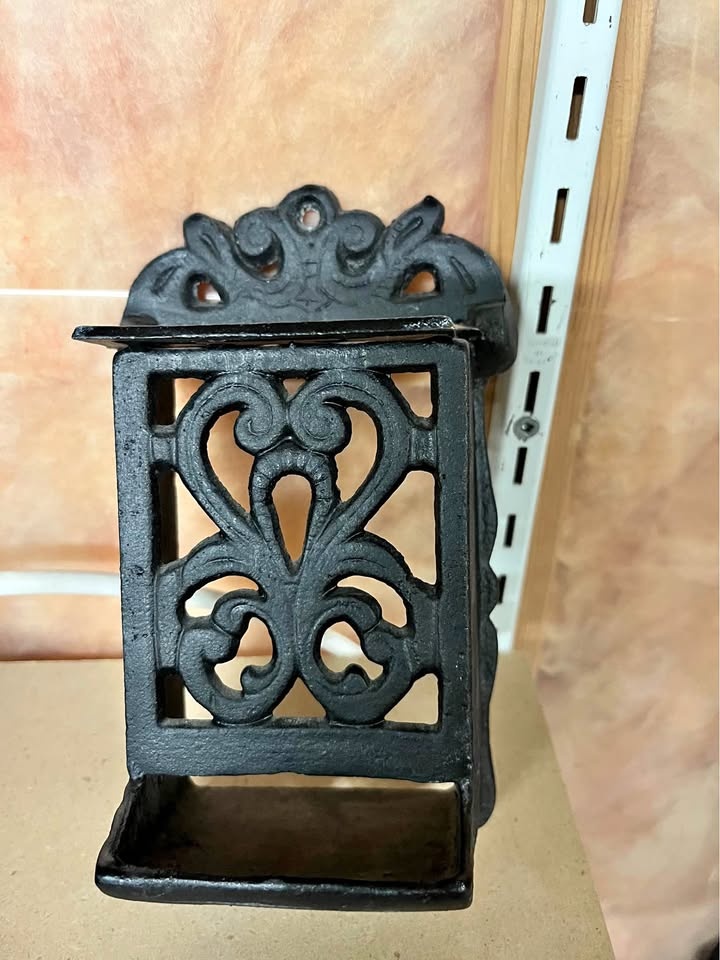 Cast Iron Matchbox Holder