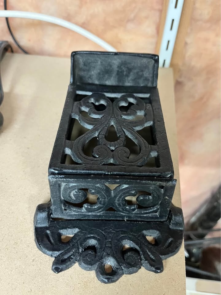 Cast Iron Matchbox Holder - photo 2